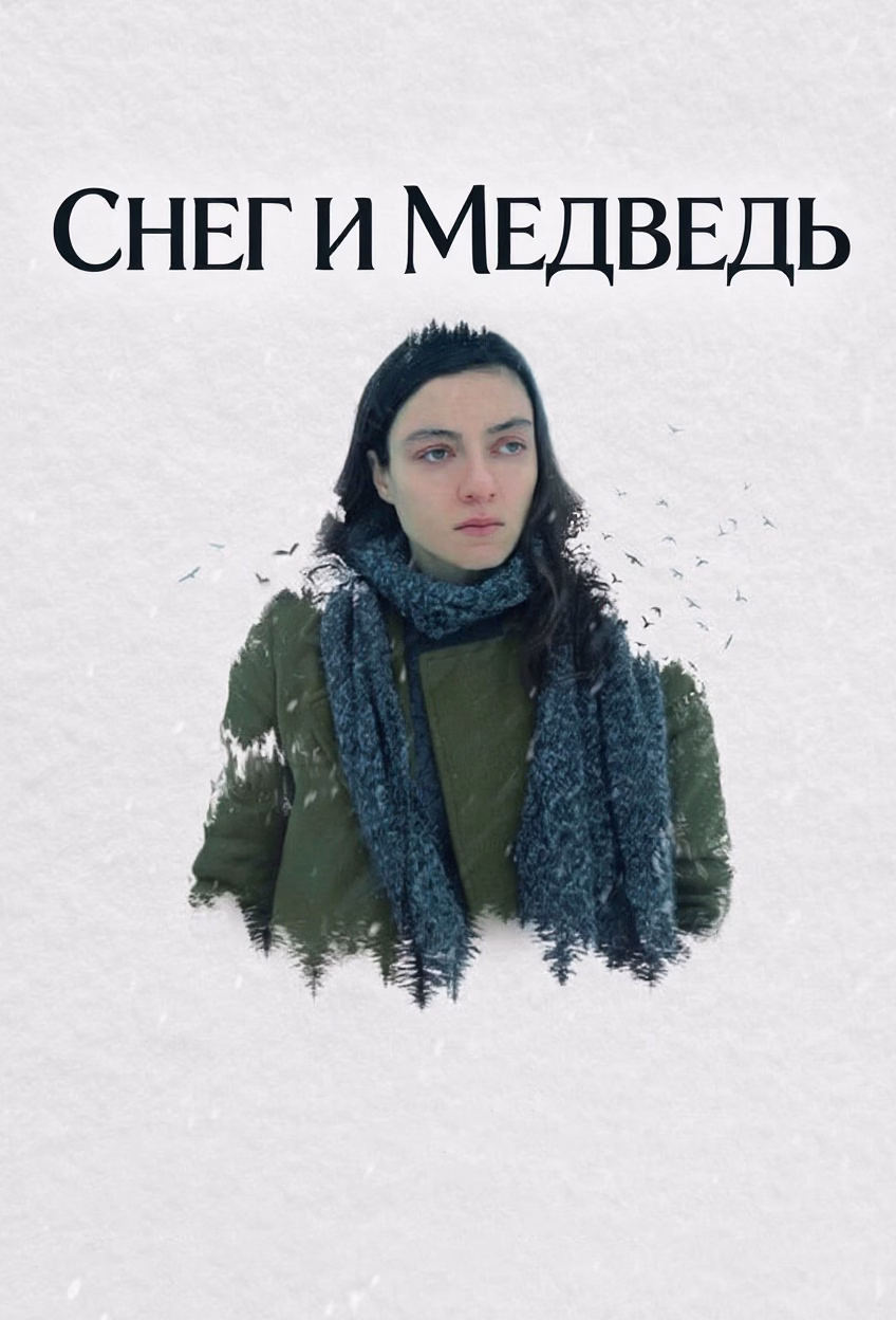 Постер Снег и медведь